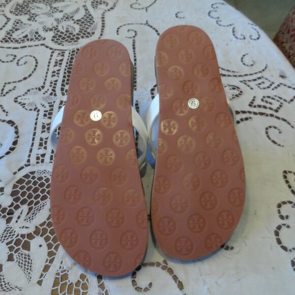 New Tory Burch Miller Cloud Cork Brown/White Leather Size 9B - Picture 11 of 14